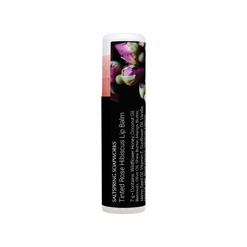 Tinted Rose hibiscus lip balm